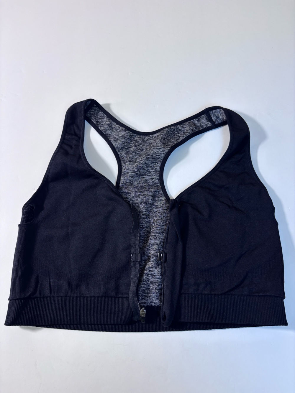 Avia Seamless Front-Zip Sports Bra Racerback Versatile Comfort Activewear Sz XXL - Picture 4 of 9